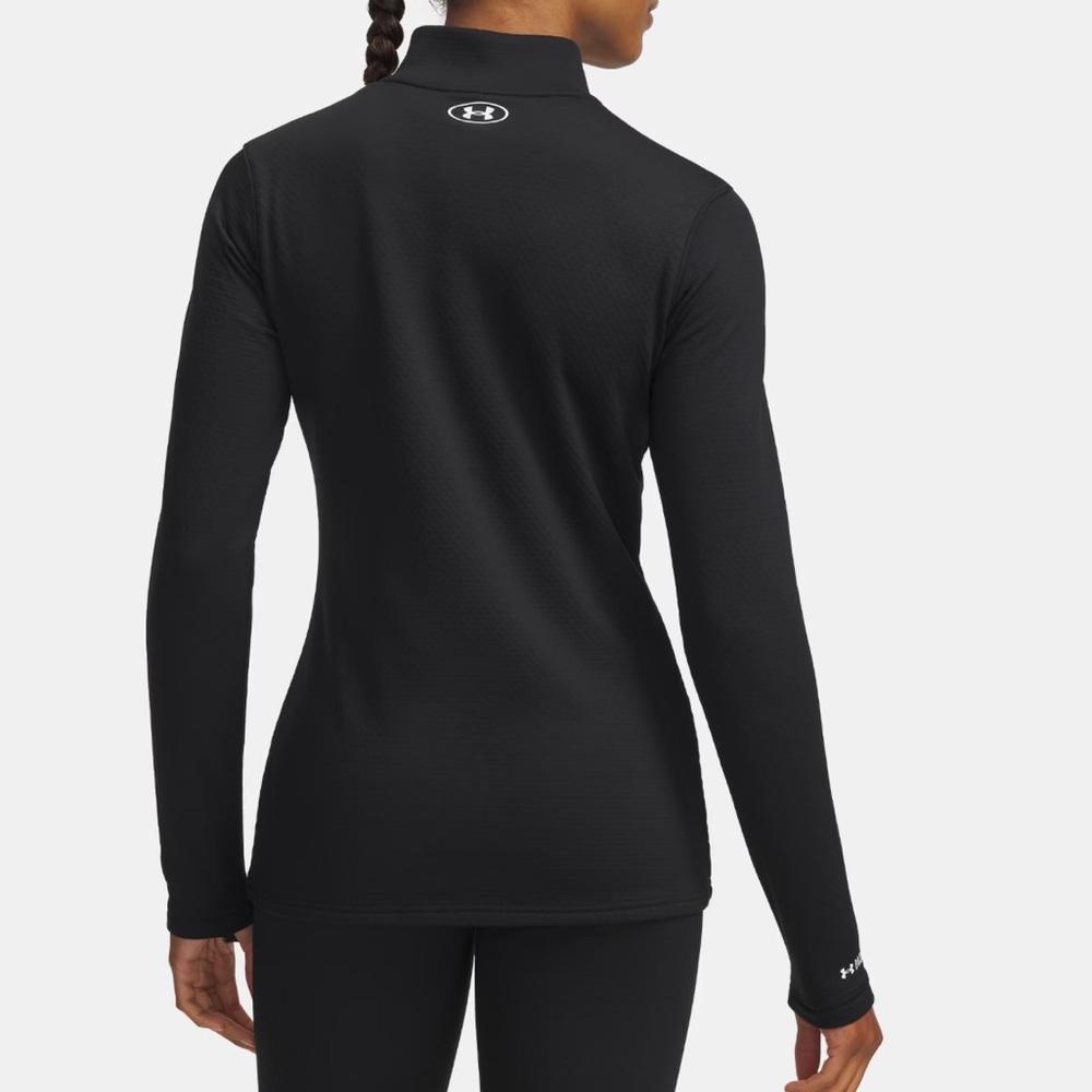 Under Armour Coldgear Base 4.0 Half Zip Jacket Top Black Size 2XL XXL - Picture 14 of 15